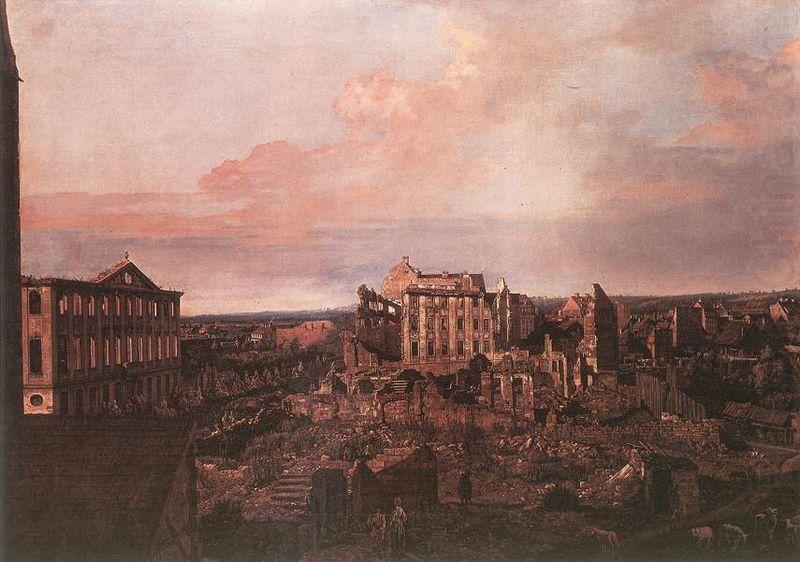 Ruines de la Pirnaische Vorstadt a Dresde, Bernardo Bellotto